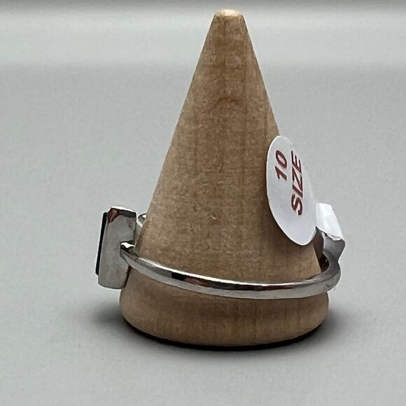 Bomb Party Follow Your Arrow Genuine Blue Apetite Quartz Stone Size 10 Ring - Picture 4 of 8